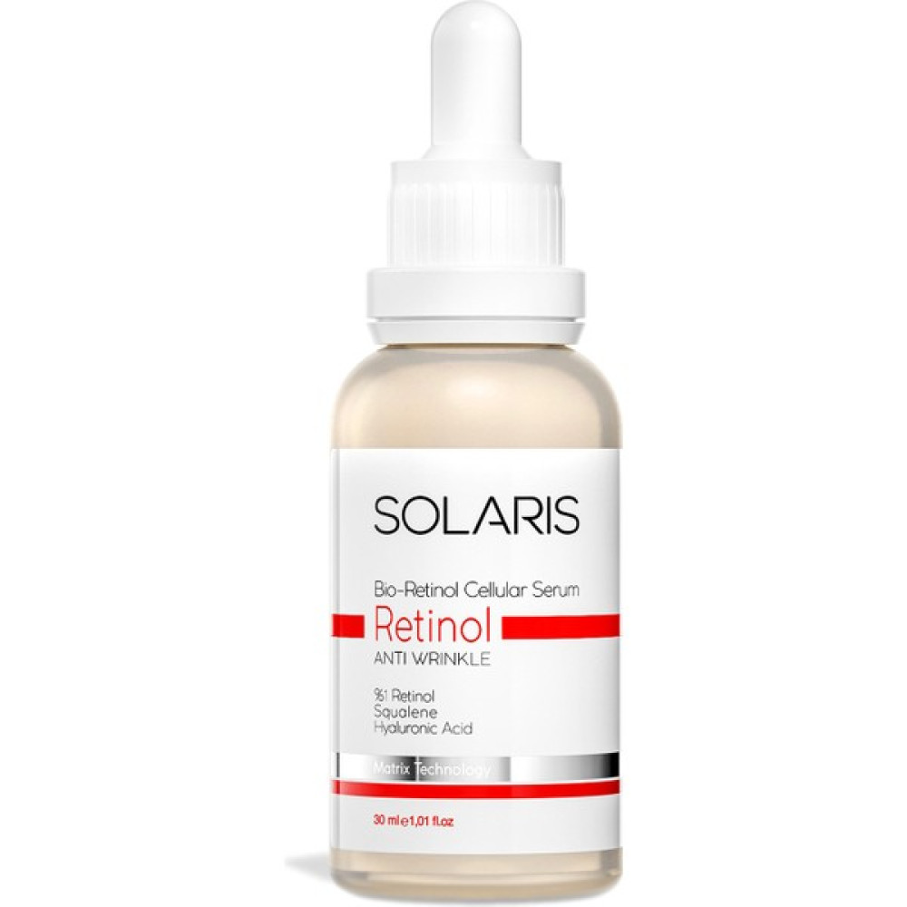 Solaris Retinol Serum Onarıcı ve Besleyici 30 ml (1% Retinol ve Hyaluronic Acid) Anti-Aging / Yaşlanma Karşıtı Fiyatı