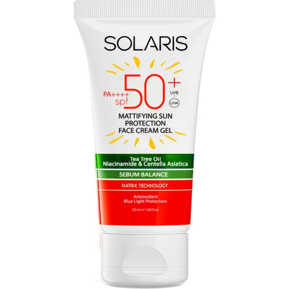 Solaris Yağlı Cilt Tipleri İçin Mat Bitişli Jel Güneş Kremi Spf 50+ 50 ml Güneş Kremleri ve Losyonları Fiyatı