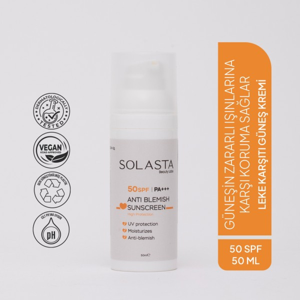 Solasta Leke Karşıtı Güneş Kremi 50 Spf 50ML Leke Kremi Fiyatı