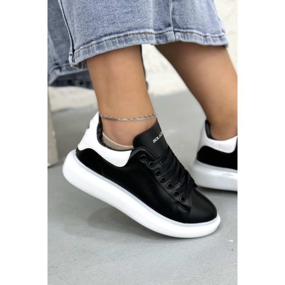 Solazer Kadın Ortopedik Şeffaf Taban Cilt Sneaker Günlük Spor Ayakkabı 032 Spor Ayakkabı Fiyatı