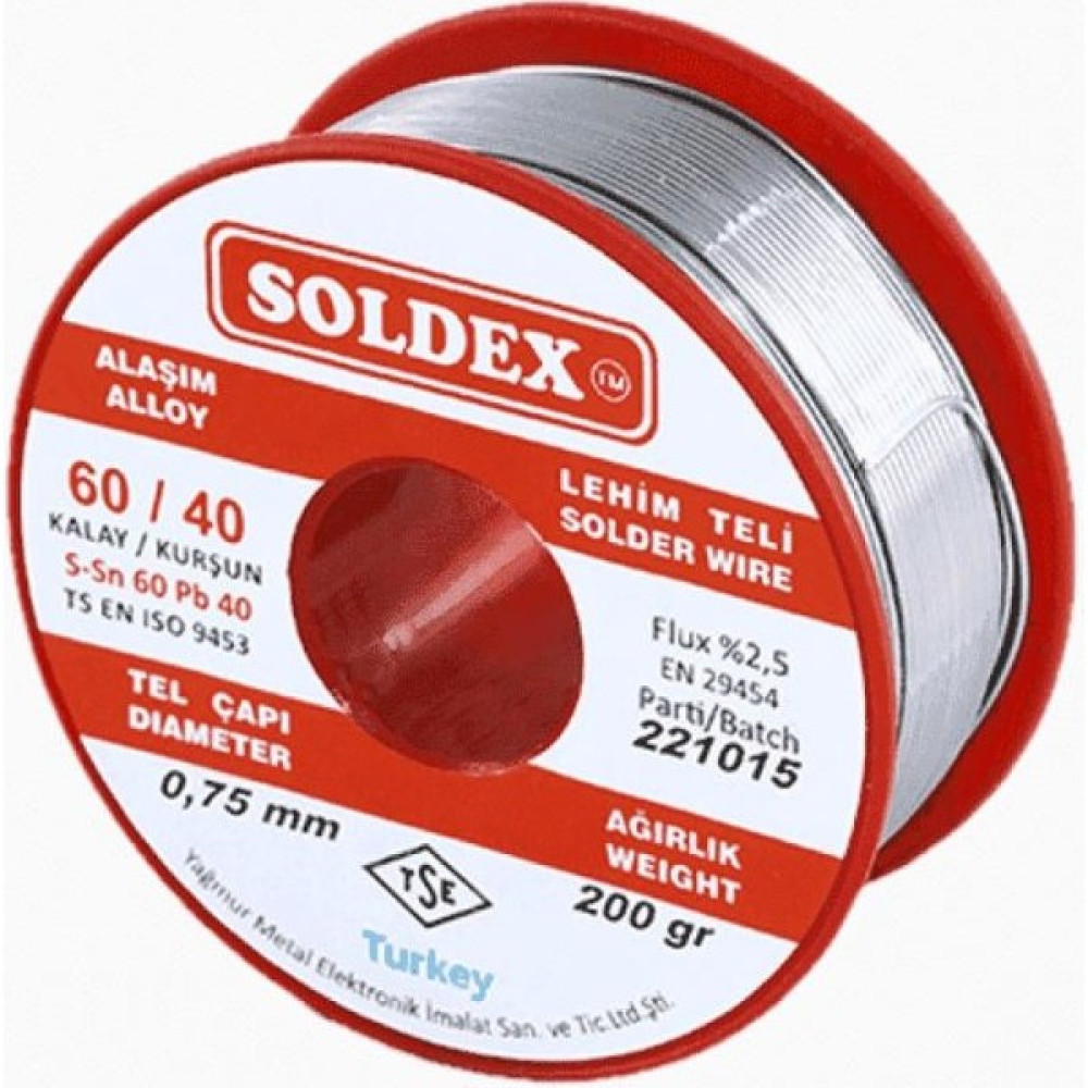 Soldex 200 gr 0,75 mm Lehim Teli Oto Boyaları Fiyatı