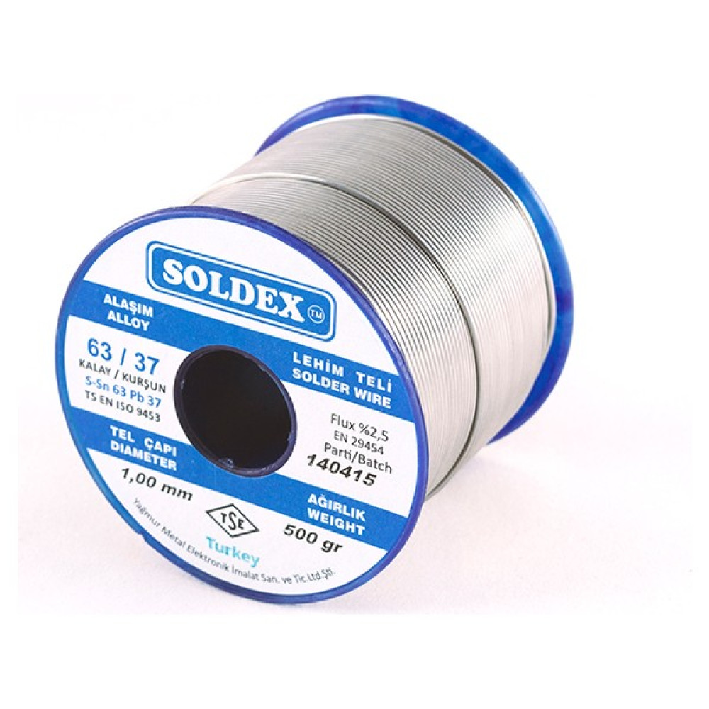 Soldex 63-37 Lehim Teli 200 gr 0,75 mm Sn:63 - Pb:37 Oto Boyaları Fiyatı