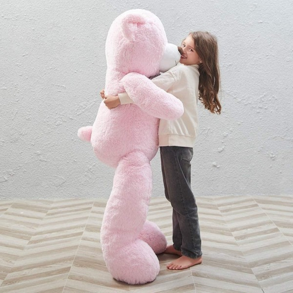 Sole 160 cm Papyonlu Dev Boy Peluş Ayı, Sevgiliye Özel Hediye - % 100 Yerli - Pembe Peluş Oyuncaklar Fiyatı