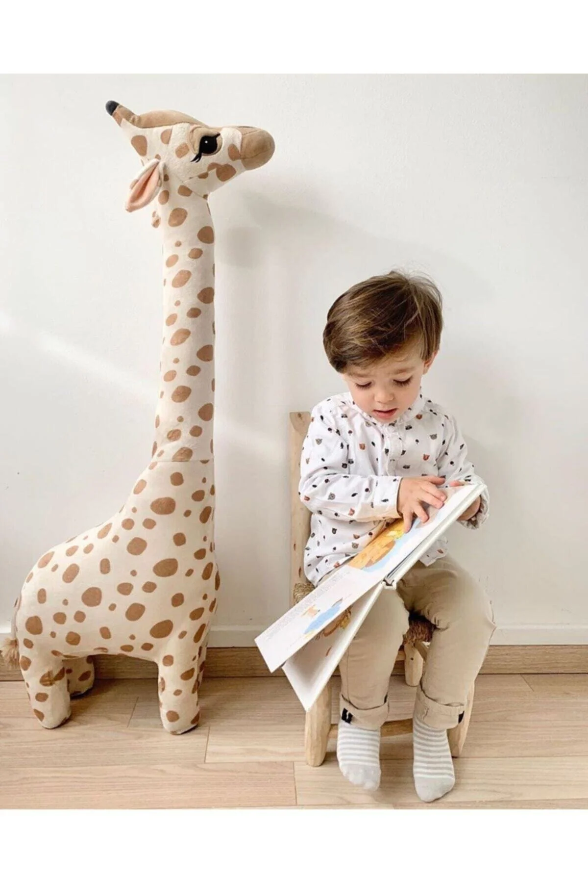 Sole Giraffe Zürafa Dekoratif Yastık Uyku Ve Oyun Arkadaşı Peluş Hayvanlar 1 Metre 100 Cm X 34 Cm Bej" Peluş Oyuncaklar Fiyatı