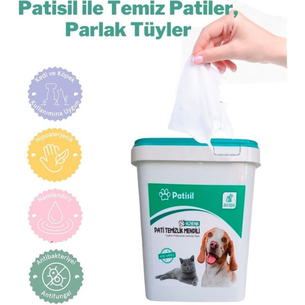 Sole Kedi Köpek Için Hijyenik Tüy ve Pati Temizleme Islak Kova Mendil 400 Adet Eko Evcil Hayvan Ürünleri Fiyatı
