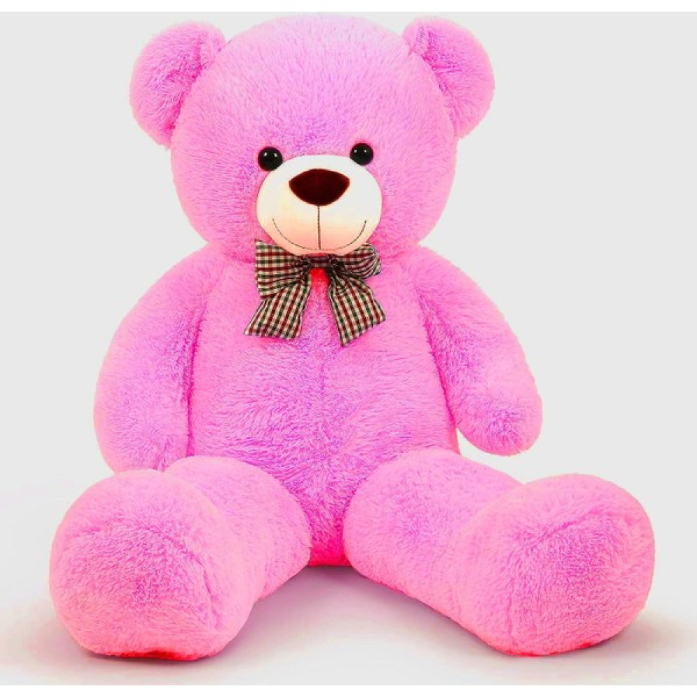 Sole Papyonlu Sevimli Peluş Şaşkın Ayı 80 cm - Sevgiliye Özel Hediye - Fuşya Peluş Oyuncaklar Fiyatı