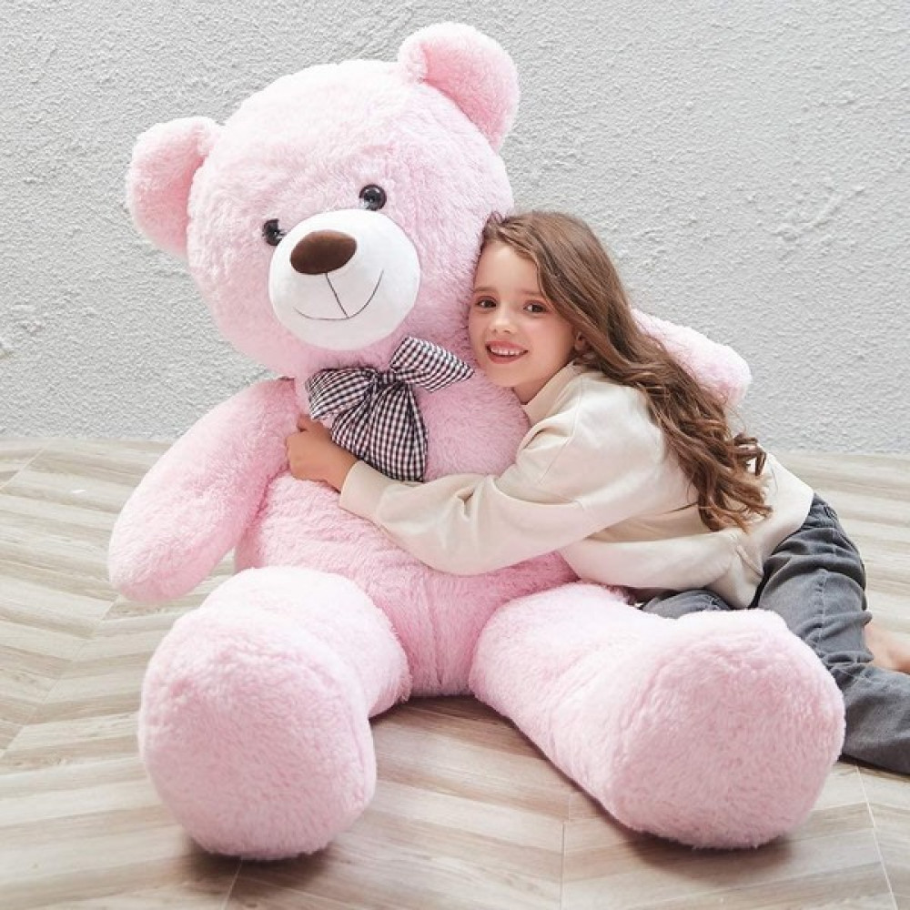 Sole Peluş 120 cm Papyonlu Sevimli Ayı - Sevgiliye Özel % 100 Yerli Pelüş Ayıcık - Pembe Peluş Oyuncaklar Fiyatı