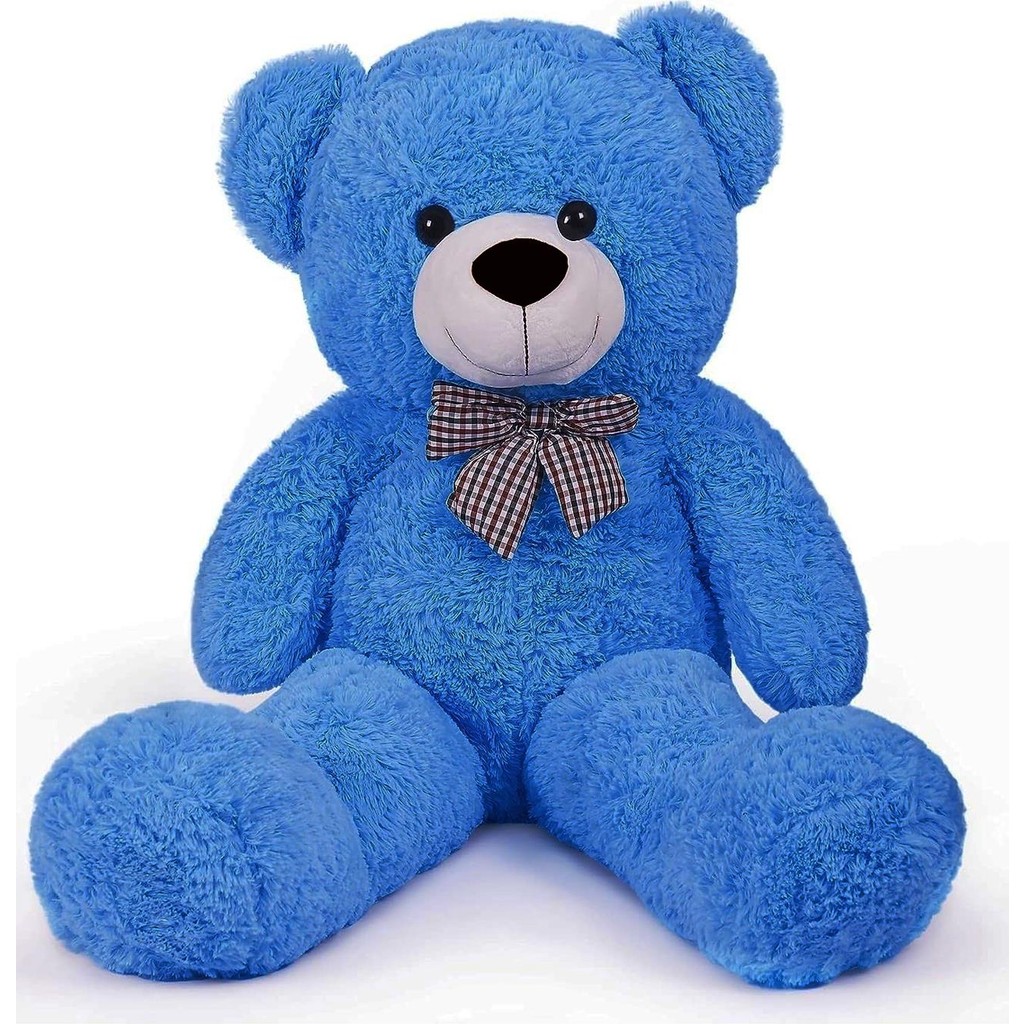 solemia 80 cm Papyonlu Peluş Ayıcık - % 100 Yerli Ürün - Mavi Anne Bebek Oyuncak Fiyatı