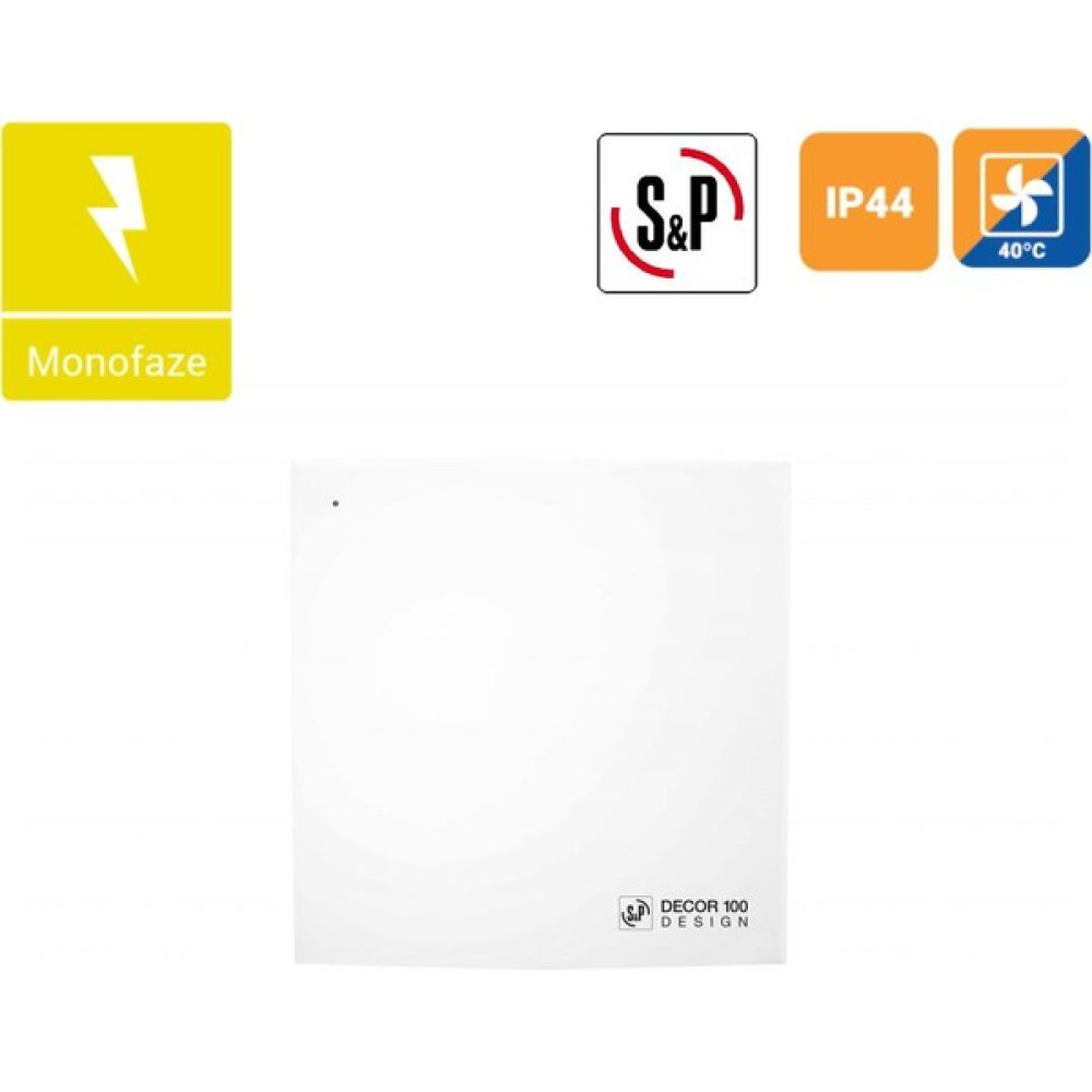 Soler Palau Decor 200 Cr Design Mini Aksiyel Banyo Tuvalet Ortam Havalandırma Fanı Pilot Lamba Geri Tepme Ventilli Timer Agmair Agm Air - Standart Aspiratörler Fiyatı
