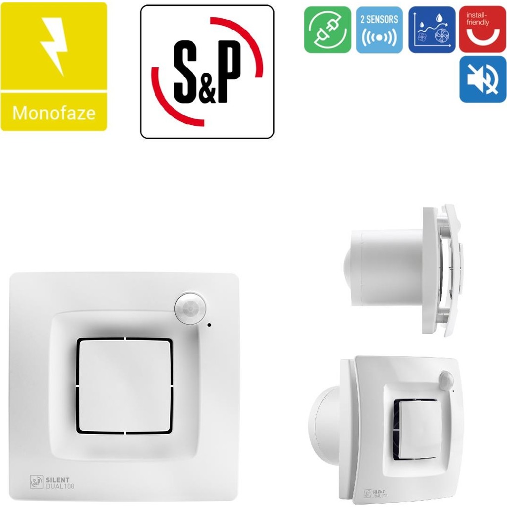 Soler&Palau Silent Dual 100 Banyo Wc Sensörlü Egzoz Ortam Havalandırma Fanı Tasarruflu Agmair Sp Agm SSD / Solid State Drive Fiyatı