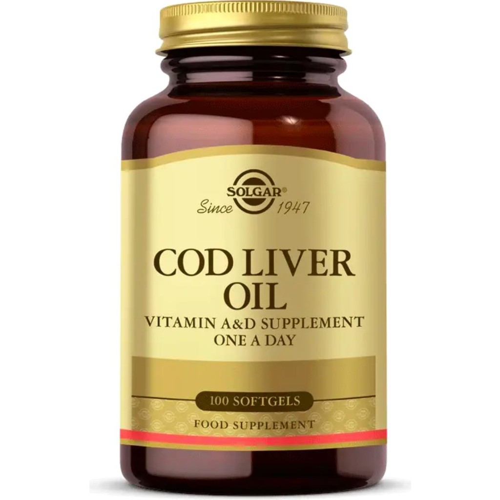 Solgar Cod Liver Oil 100 Kapsül Amerika Menşeli Vitamin A ve D İçeren Gıda Takviyesi Balık Yağı / Omega 3 - 6 - 9 Fiyatı