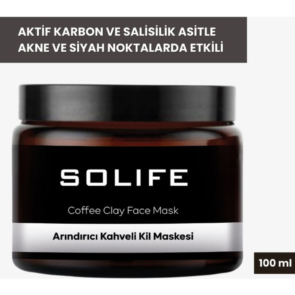 Solife Arındırıcı Kahveli Kil Maskesi 100 ml - KAHVELİ KİL PEELİNG Oto Boyaları Fiyatı