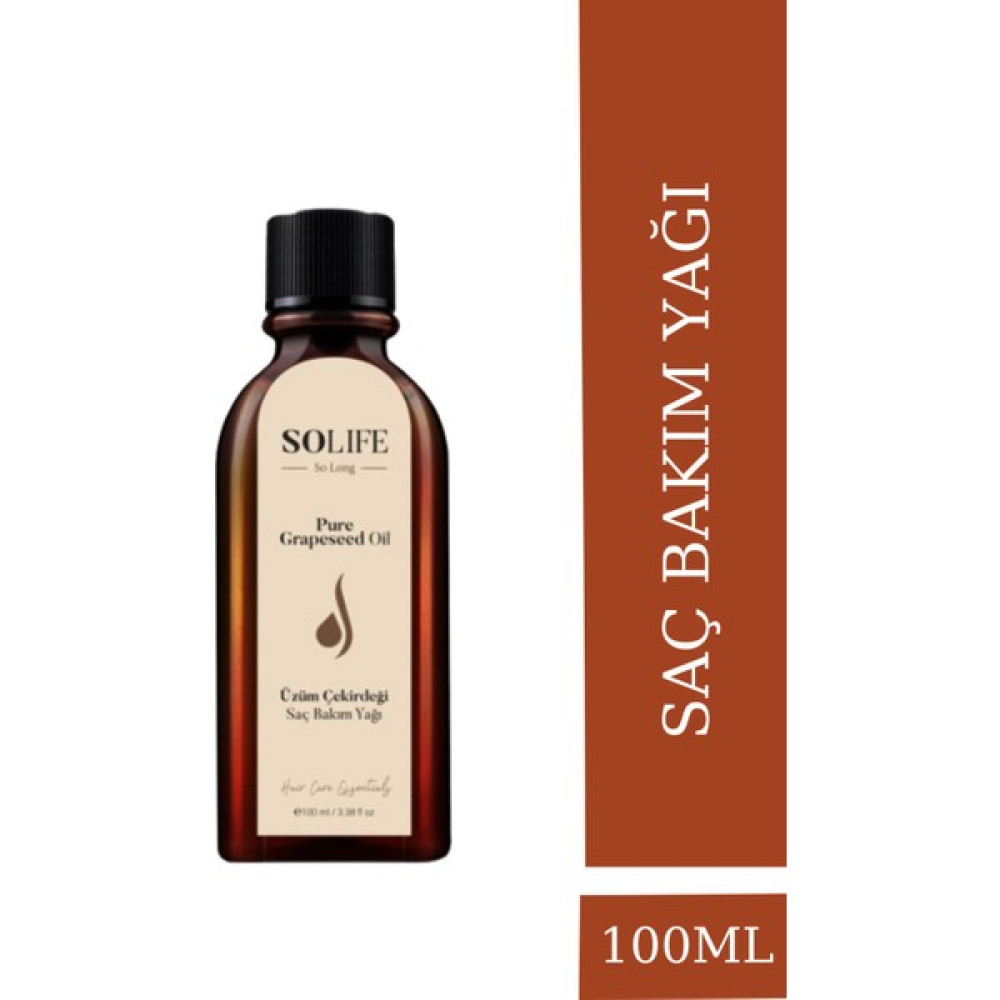 Solife Üzüm Çekirdeği Saç Bakım Yağı 100 ml Saç Bakım Maskeleri & Serumlar & Spreyler Fiyatı