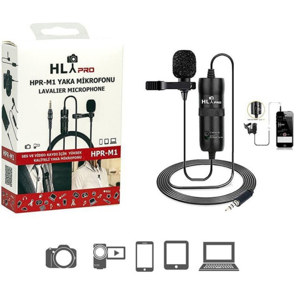 Soligor Hlypro Hpr-M1 Profesyonel Youtuber Yaka Mikrofonu Müzik Aletleri Fiyatı