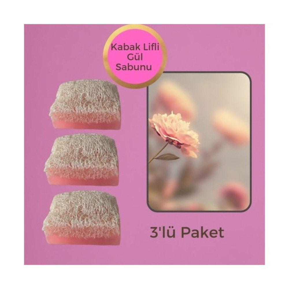 Solin Yıldız Natural Cosmetic Kabak Lifli Gül Sabunu 3 x 90 gr Oto Boyaları Fiyatı