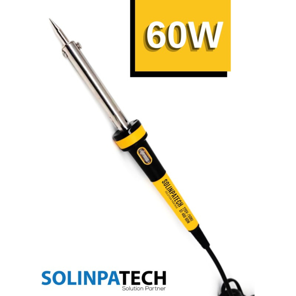 Solinpatech 60W Profesyonel Lehim Makinesi Yüksek Sıcaklığa Dayanıklı Resistörlü Kalem Havya - Siyah Lehim & Havya Fiyatı