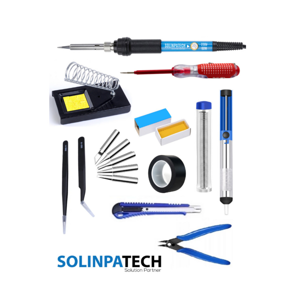 SolinpaTech 60w Sıcaklık Ayarlanabilir Kalem Havya Lehim Makinası Full Seti Lehim & Havya Fiyatı
