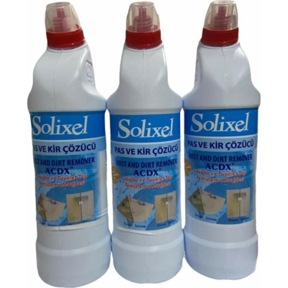 Solixel Pas ve Kir Çözücü 950 ml x 3 Temizlik Malzemeleri Fiyatı