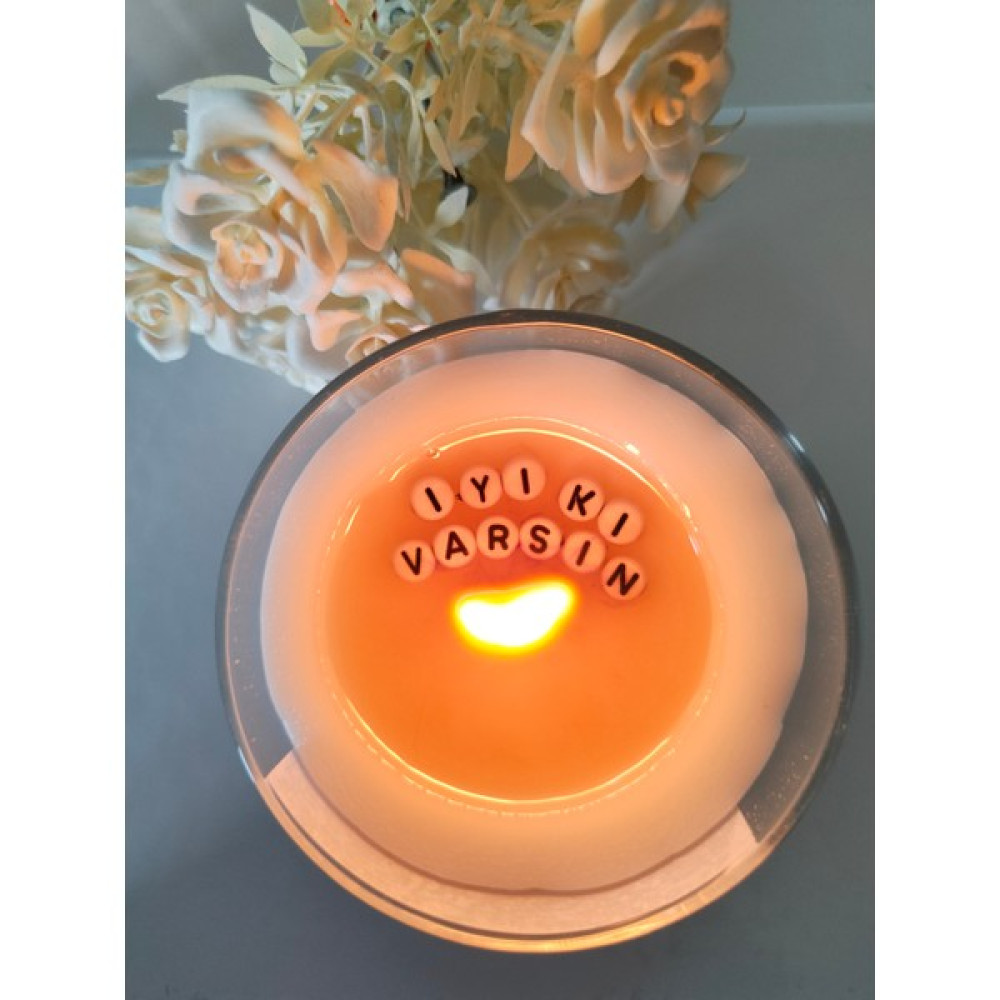 Solman Only For You Vanilya Kokulu Içine Söz Gizli %100 Soya Wax Dekoratif Hediyelik Mum - İyi ki varsın Dekoratif Mum Fiyatı