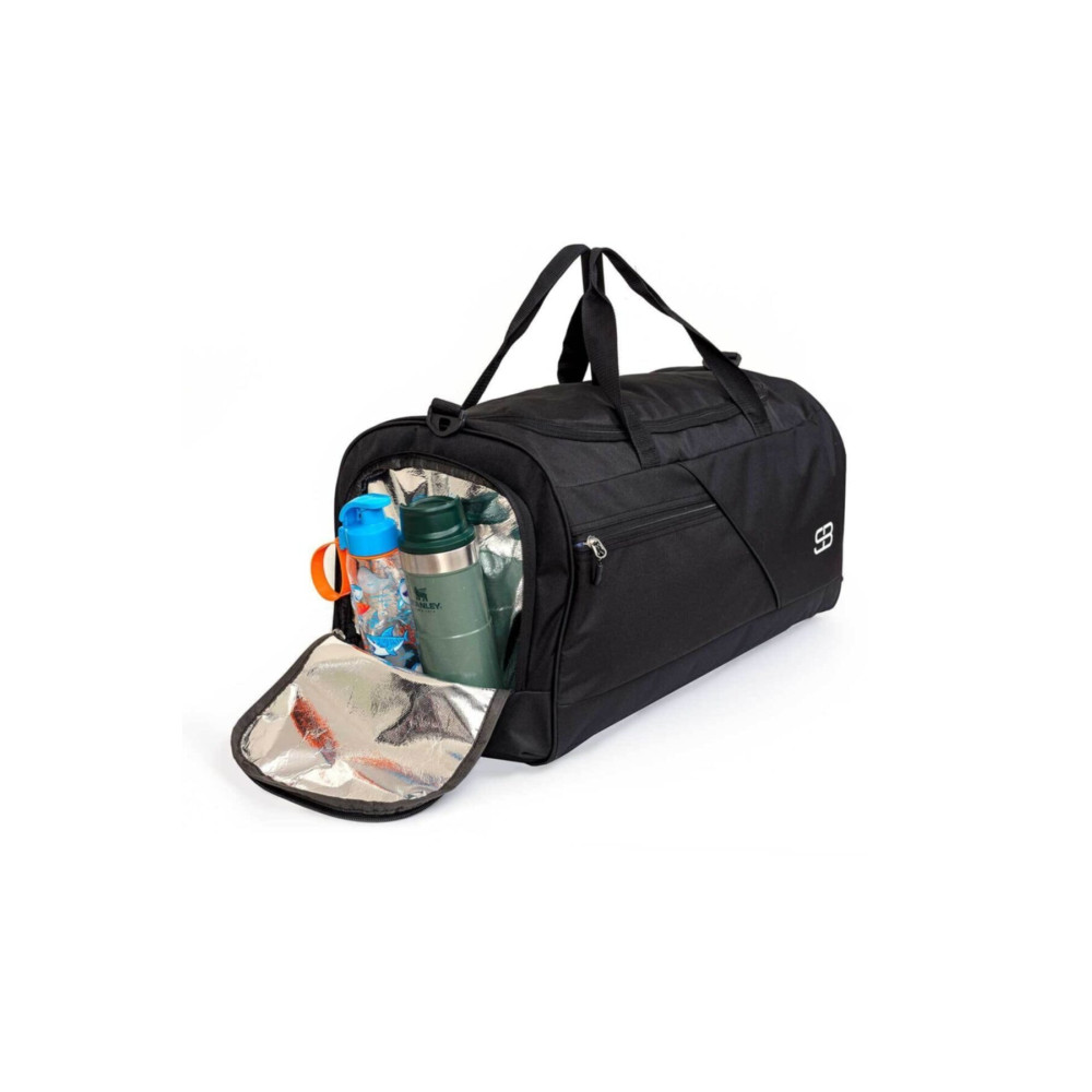 Solo Bag Ayakkabı Gözlü Termoslu Büyük Boy Unisex Siyah Spor Fitness Ve Seyahat Çantası Battal Standart Beden Unisex Spor Çantası Fiyatı