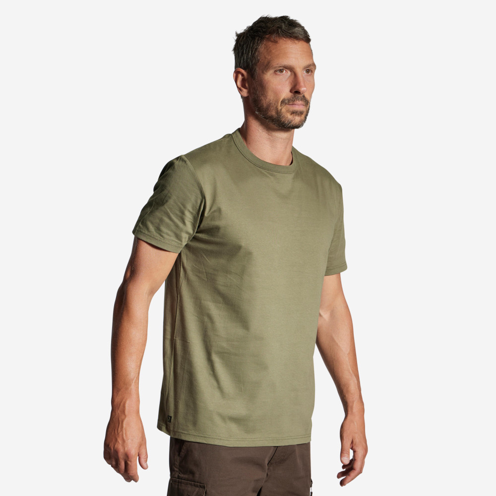 Solognac Erkek Kısa Kollu Basic Tişört - Yeşil - Avcılık Ve Doğa Gözlemi - 100 Giyim (Outdoor) Fiyatı