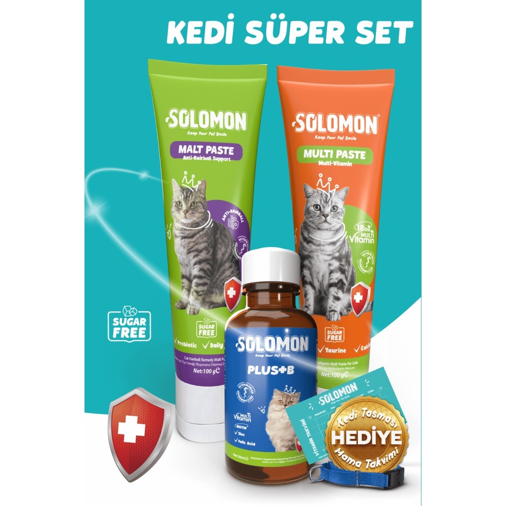 Solomon Kedi Süper Set (Muti Paste & Malt Paste & Plus B) Diğer Fiyatı