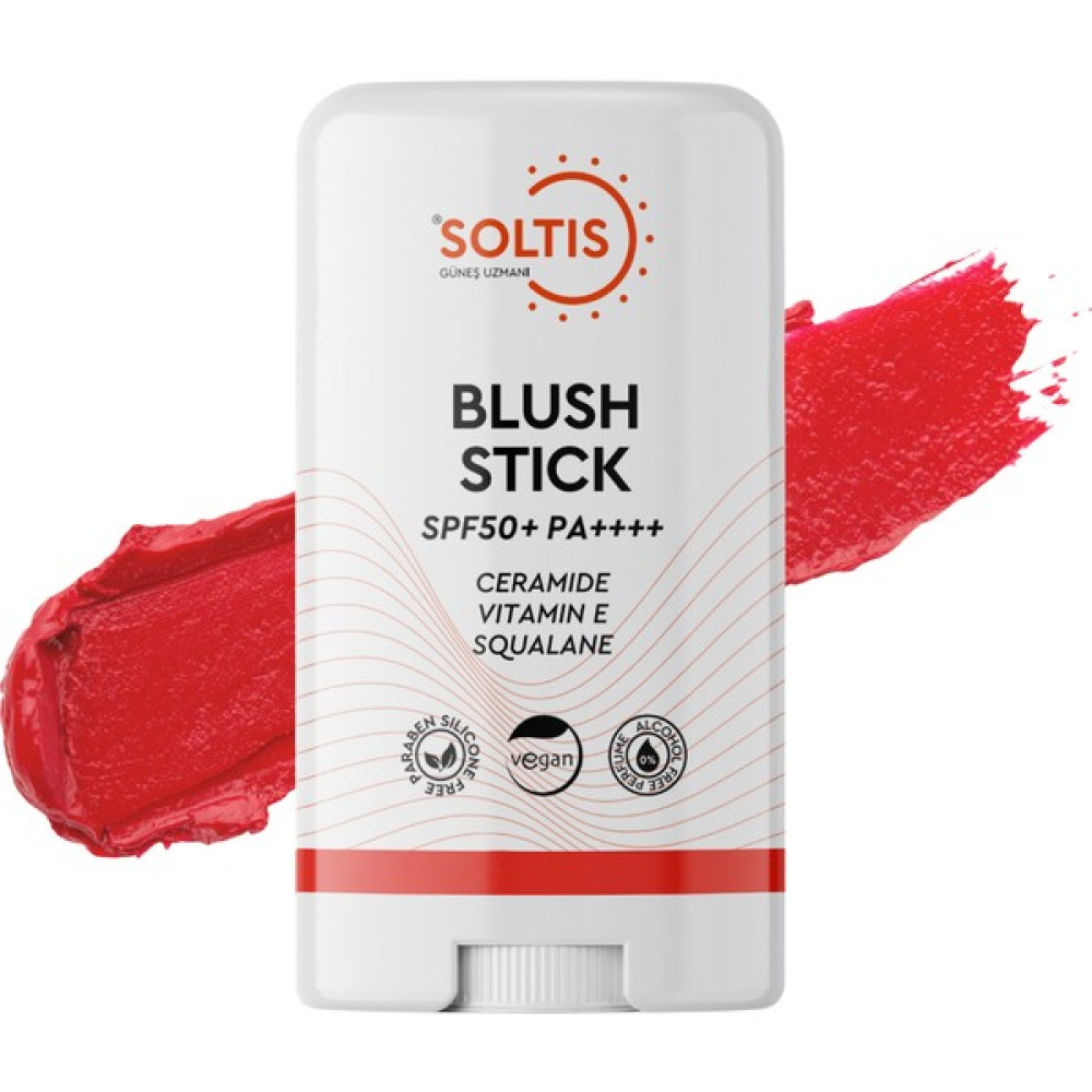 Soltis Nemlendirici Stick Allık SPF50+, 15 gr - 001 Allık Fiyatı