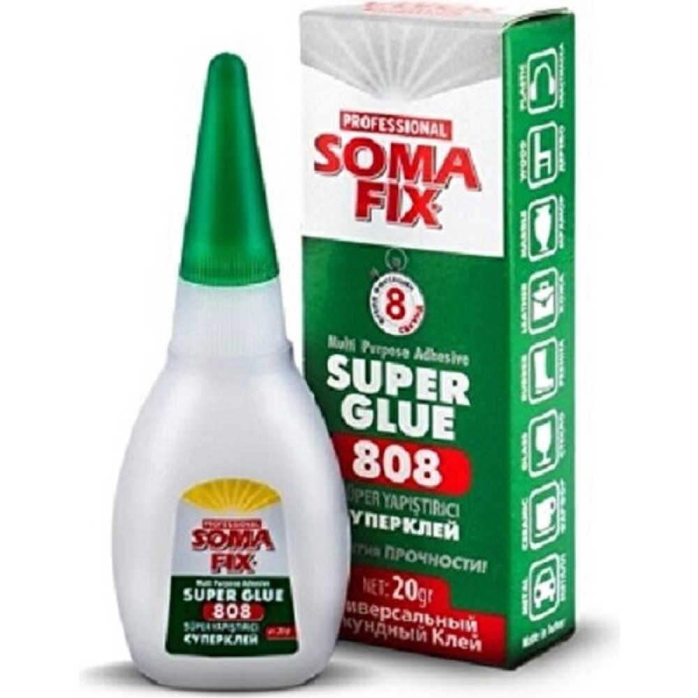 Somafix 20 gr Şeffaf Süper Hızlı Japon  Yapıştırıcı Ahşap Cam  Metal Seramik Nalburiye & Hırdavat Fiyatı