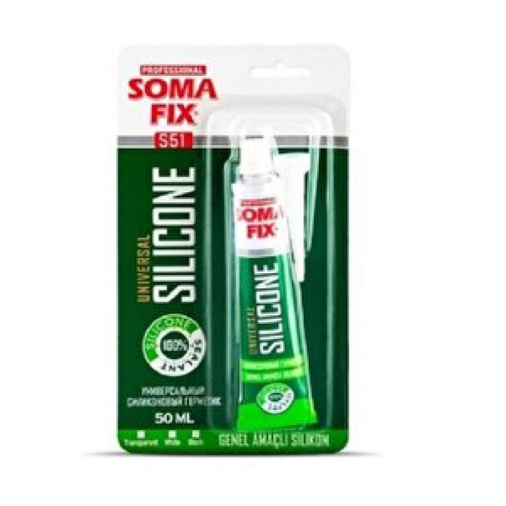 Somafix Şeffaf Tüp Silikon 50 Ml Şeffaf Silikon Fiyatı
