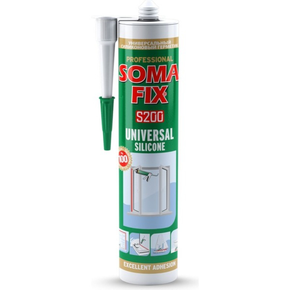 Somafix Universal Genel Amaçlı Şeffaf Silikon 280 ml 24 Adet - 1 Koli Oto Boyaları Fiyatı
