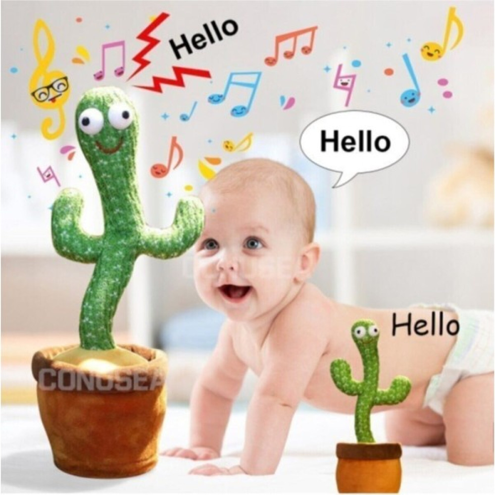 Somic Baby Konuşan Dans Eden Şarkı Söyleyen Ses Tekrar Eden Kaktüs Müzikli Işıklı Peluş Oyuncak Şar - Renkli Peluş Oyuncaklar Fiyatı