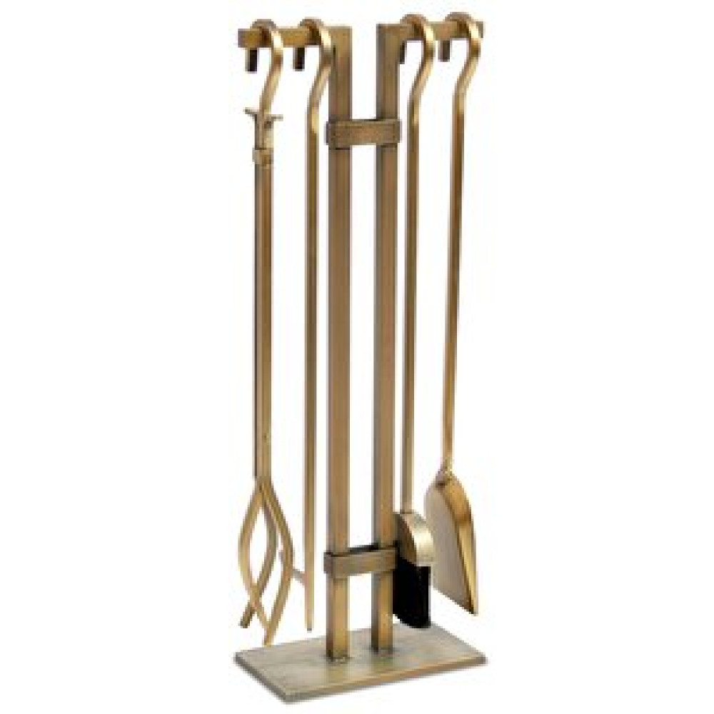 SOMINECO Antik Gold Patinalı 5 Parça Şömine-soba Maşa Takımı Aksesuar Seti Isıtma & Soğutma Fiyatı