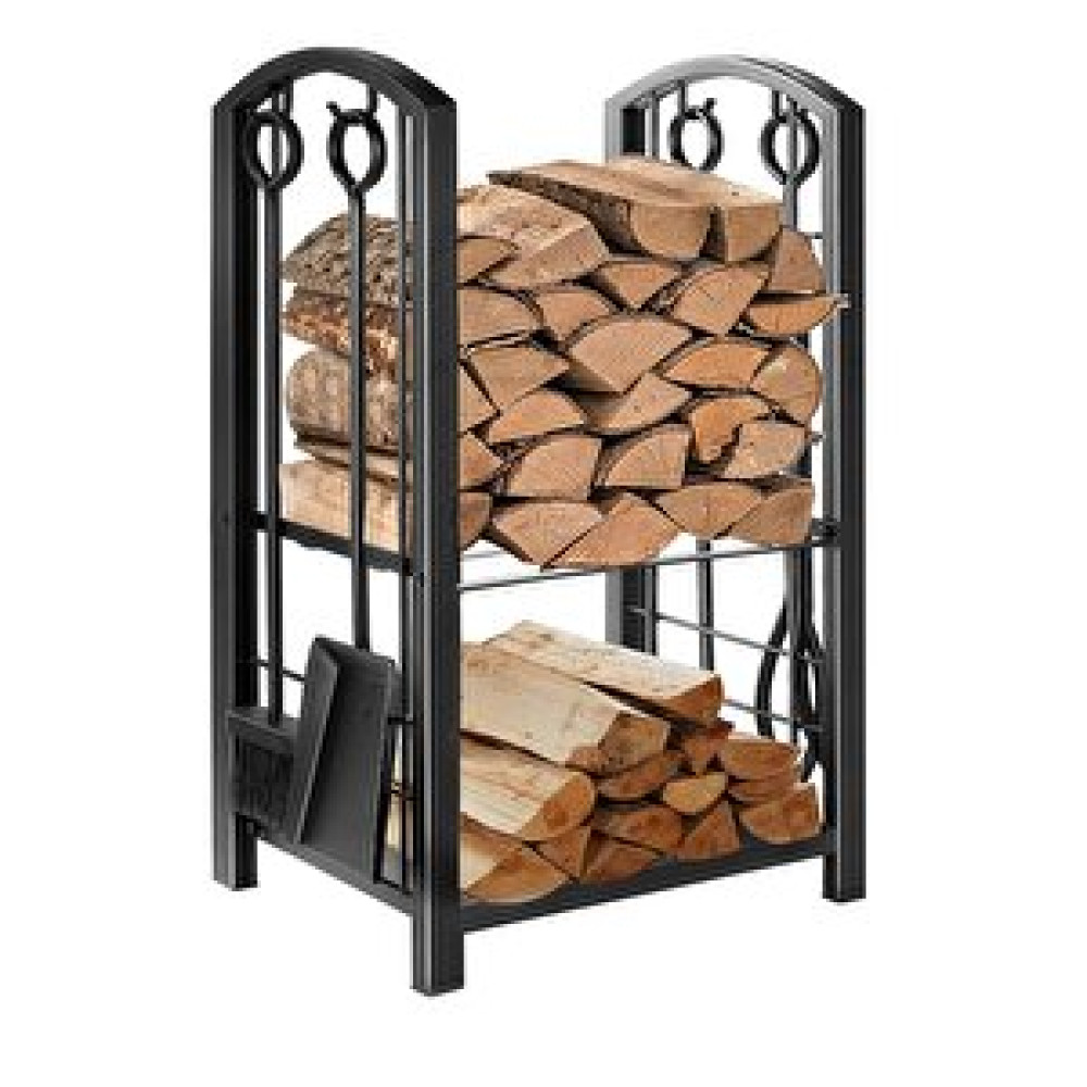 SOMINECO Metal Oval Odunluk Raflı Şömine-soba Maşa Takımı Aksesuar Seti Isıtma & Soğutma Fiyatı