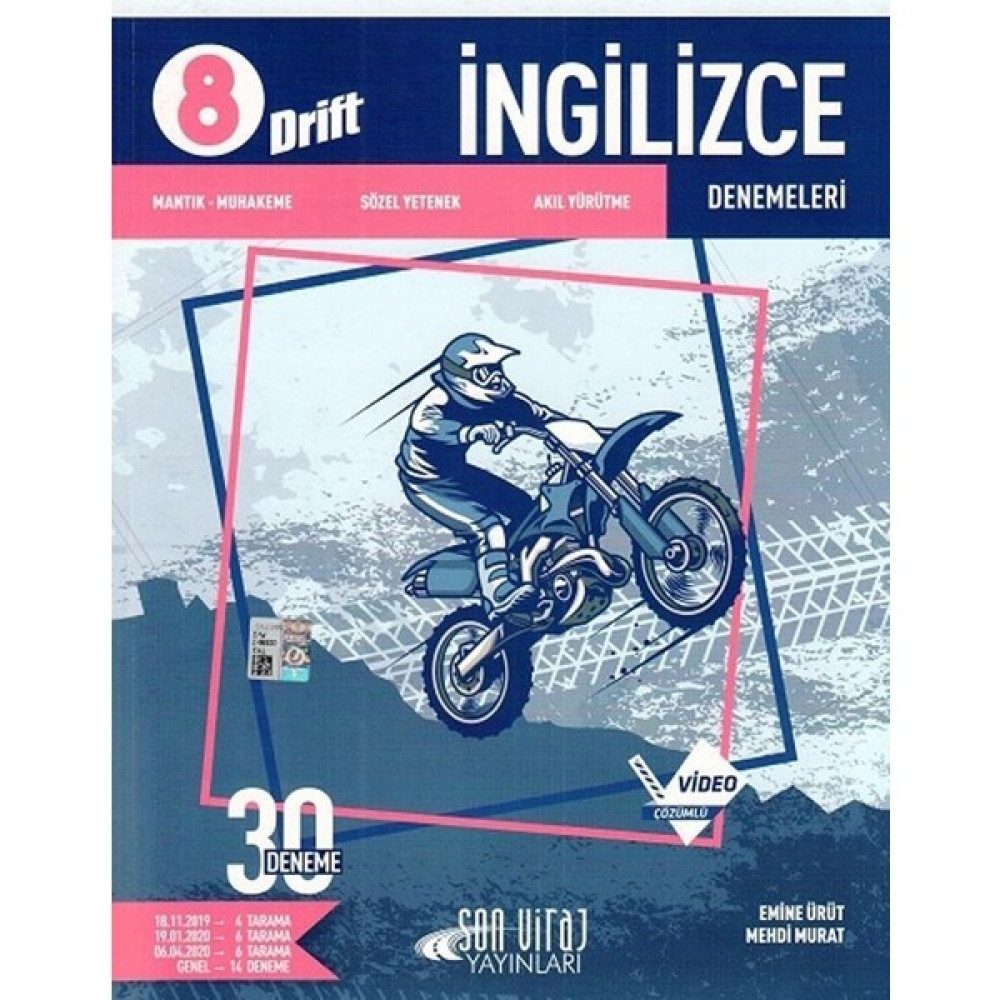 Son Viraj Yayınları 8. Sınıf Ingilizce 30'lu Ingilizce Deneme Drift Serisi Ders Sınav Kitapları Fiyatı