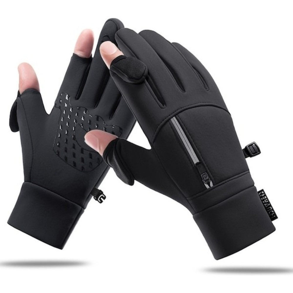 Sones Unisex Windproof Su Itici Dokunmatik Ekran, Fermuar Bölmeli Kışlık Eldiven M247 001 (Yurt Dışından) Eldiven (Outdoor) Fiyatı