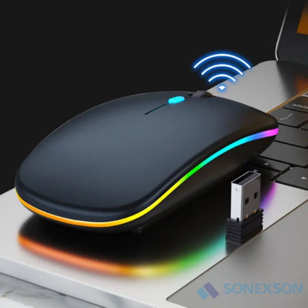 Sonex Kablosuz Bluetooth Lazer Mouse 1000 DPI Ev Ofis Kullanımı İçin Şarj Edilebilir - Siyah Diğer Fiyatı