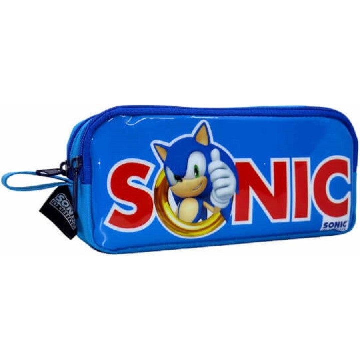 Sonic Desenli Kalem Kutu, Çift Bölmeli Kalem Kutu, Kalemlik, Kalem Kutu, Sonik, Sonic - 06550-Mavi - 20CM Kalem & Yazı Gereçleri Fiyatı