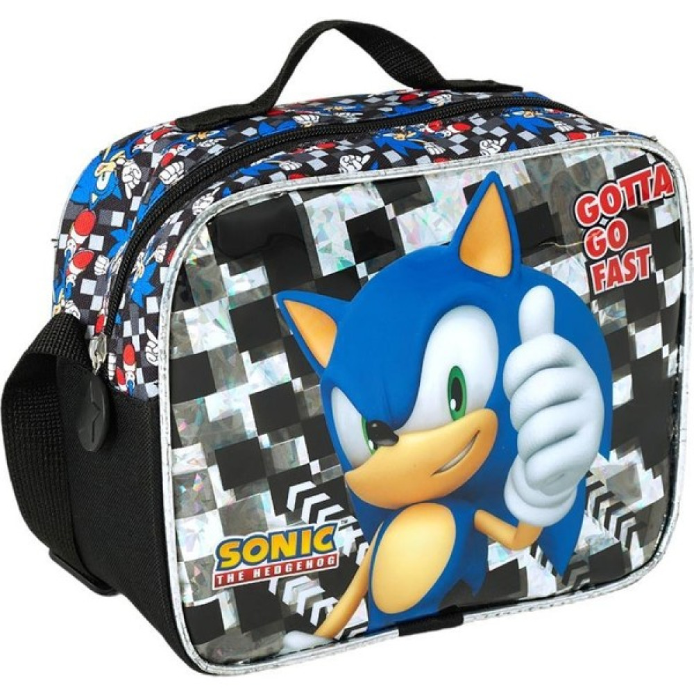 Sonic Erkek Çocuk Beslenme Çantası / Ellaboni Sonic Beslenme Çantası - Siyah Beslenme Çantası Fiyatı