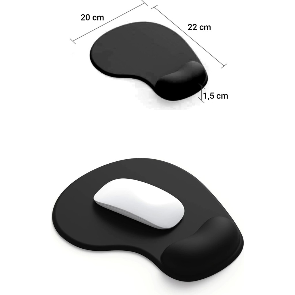 Sonic Touch Bilek Destekli Siyah Damla Tipi Pürüzsüz Yüzey Dikişsiz Gamer Oyuncu Mouse Pad 20X22CM SSD / Solid State Drive Fiyatı