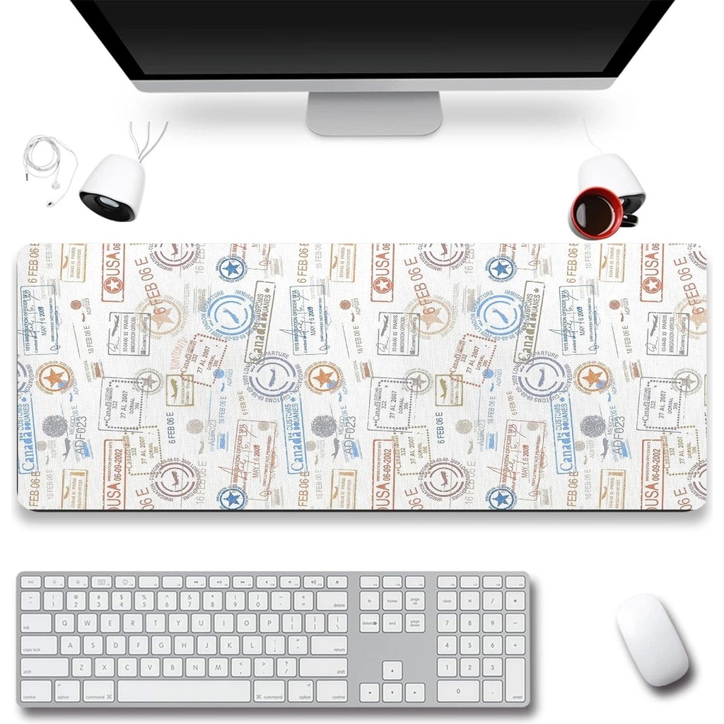 Sonic Touch Damga Pulu Koleksiyonu Gamer Oyuncu Dikişsiz Sıvı Geçirmez Klavye Mouse Pad 32X70CM - Beyaz Klavye - Mouse Fiyatı