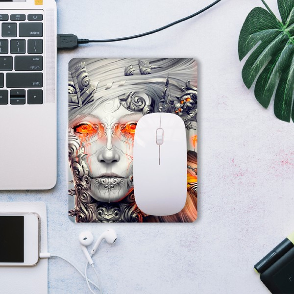 Sonic Touch Tanrıça Desenli Gri Kaydırmaz Gaming Oyuncu Masaüstü Dikişsiz Mouse Pad/ped (Mouse Altlığı) 17X21CM Mouse Pad Fiyatı