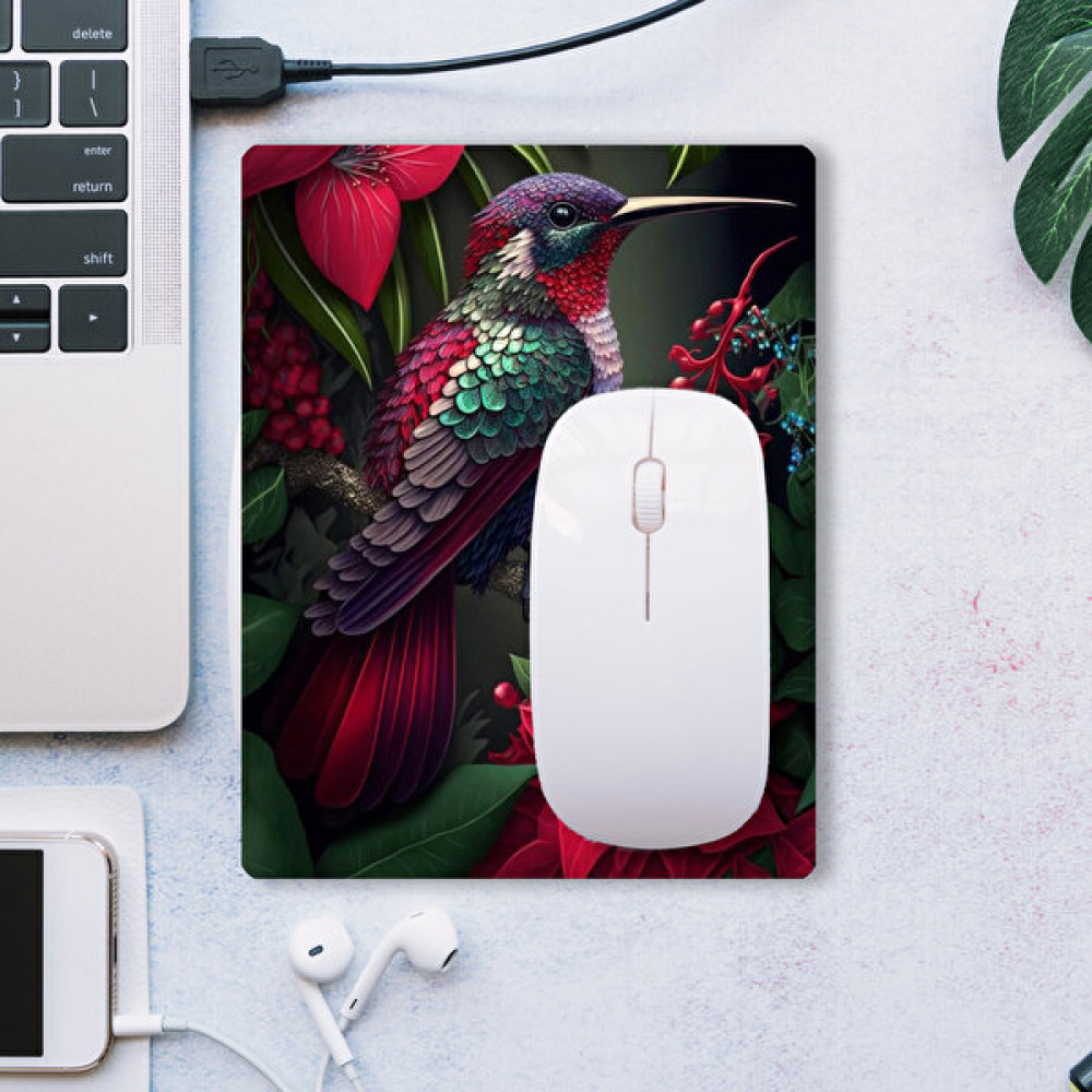 Sonictouch Sinek Kuşu Temalı Pembe Zambak Çiçekli Kaydırmaz Gaming Oyuncu Dikişsiz Mouse Pad/ped 17X21CM Mouse Pad Fiyatı