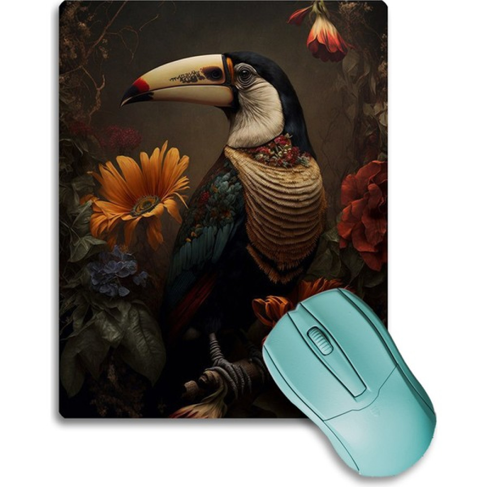 Sonictouch Tukan Papağını Kaydırmaz Gaming Oyuncu Dikişsiz Kahverengi Sarı Mouse Pad/ped 17X21CM Mouse Pad Fiyatı
