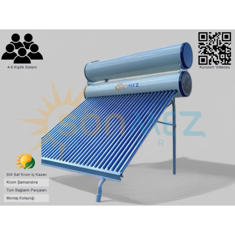 Sönmez Solar Enerji 24X Vakum Tüplü Güneş Enerji Sıcak Su Sistemleri (Izolasyonlu) Dış Mekan & Bahçe Oyuncakları Fiyatı
