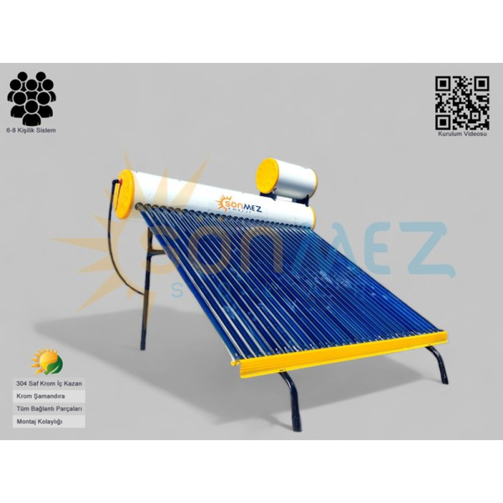 Sönmez Solar Enerji 30X Basınçlı Vakum Tüplü Güneş Enerji Sıcak Su Sistemleri Dış Mekan & Bahçe Oyuncakları Fiyatı