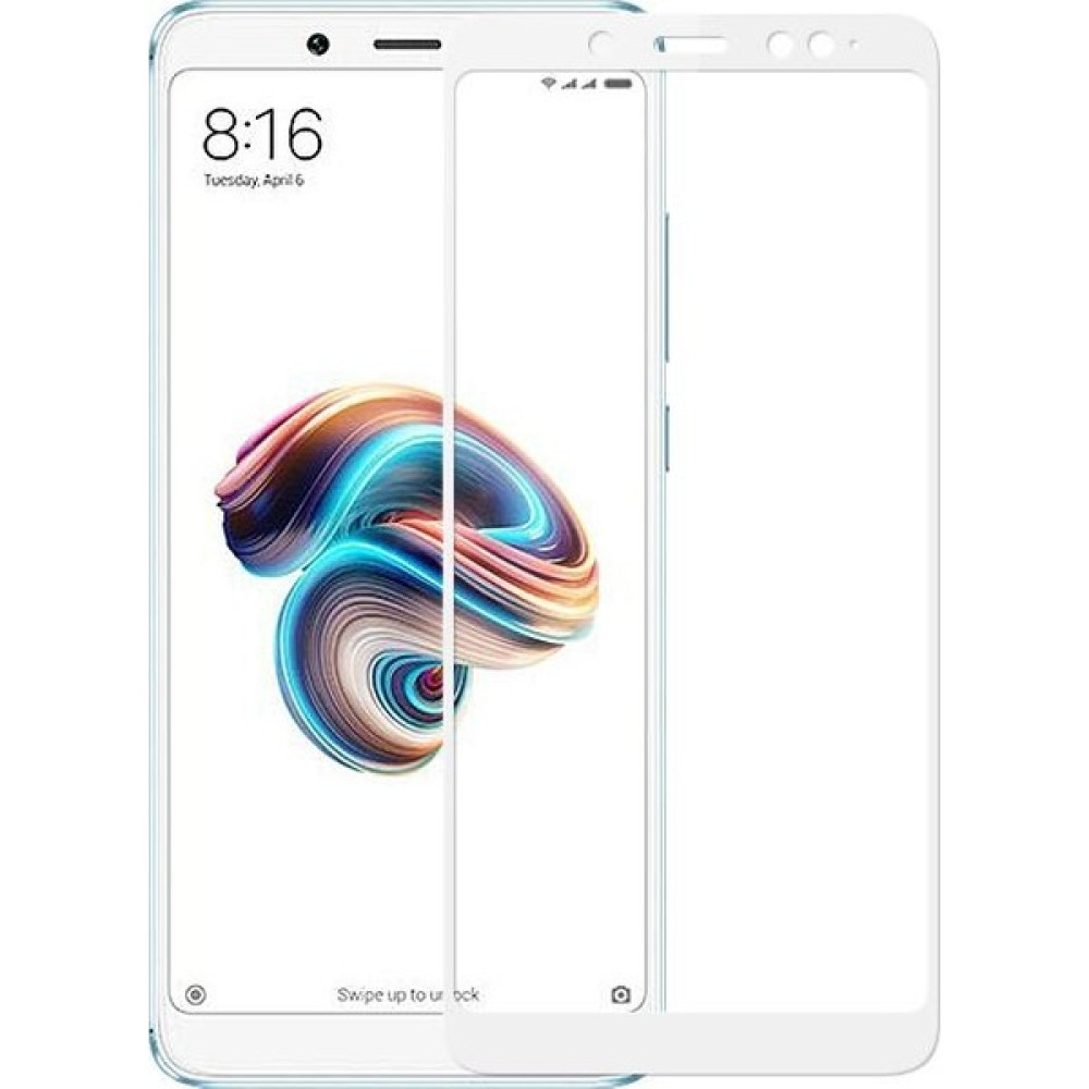 Sonmodashop Xiaomi Redmi Note 5 Pro Tam Ekran 3D Cam Ekran Koruyucu - Beyaz Cep Telefonu Kılıfı Fiyatı