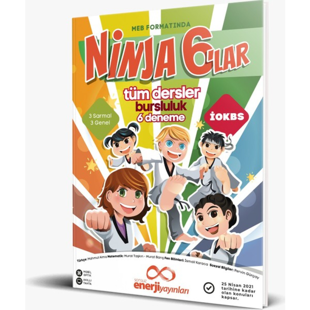 Sonsuz Enerji Yayınları Ninja 6'lar Iokbs 6. Sınıf Tüm Dersler 6 Deneme Kaynak Kitapları Fiyatı