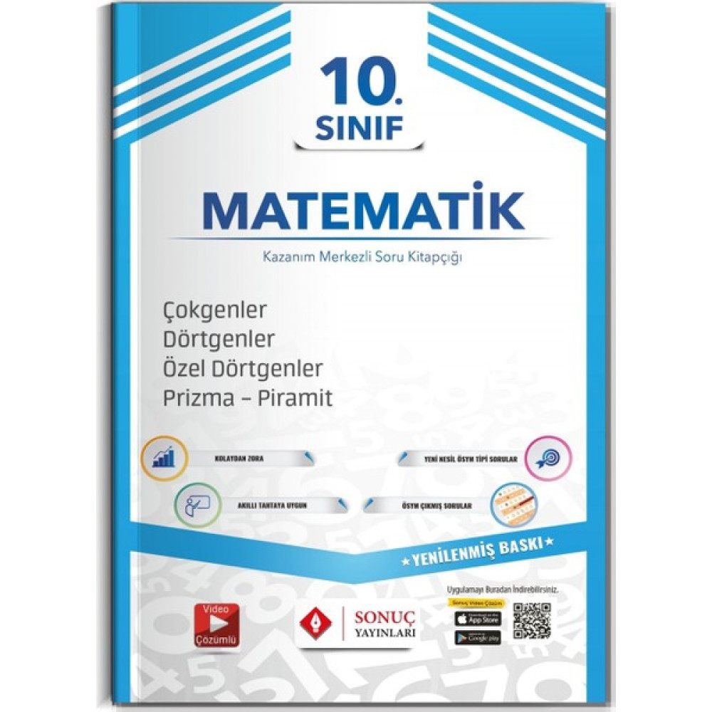 Sonuç Yayınları 10.sınıf Çokgenler Dörtgenler Özel Dörtgenler, Pr Kaynak Kitapları Fiyatı
