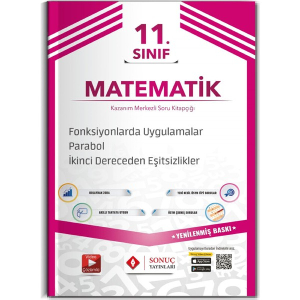 Sonuç Yayınları 11.sınıf Fonks. Uygulamalar, Parabol, Iı. Dereced Kaynak Kitapları Fiyatı