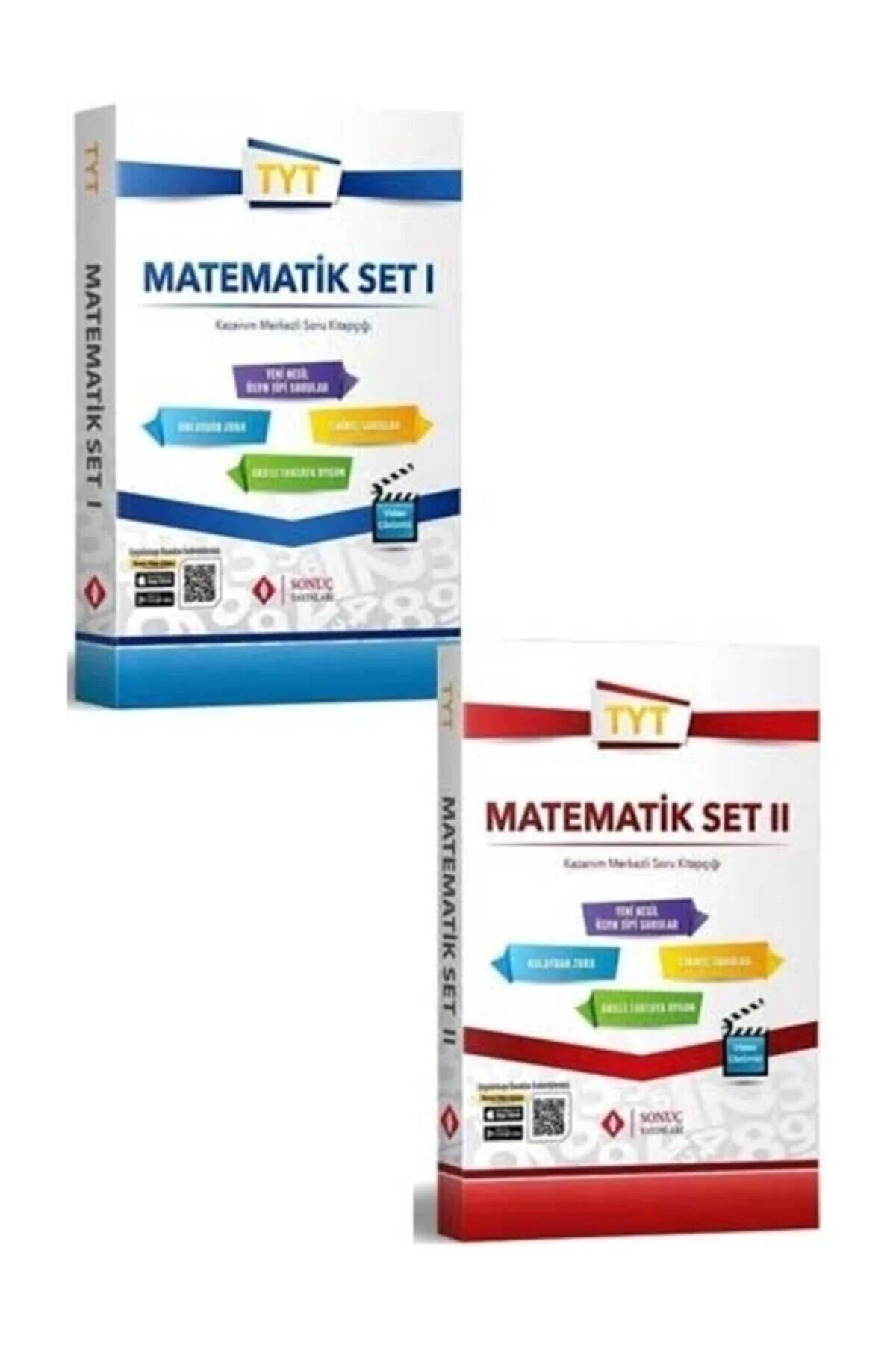 Sonuç Yayınları TYT Matematik Set 1-2 Kazanım Merkezli Soru Bankası Seti" Ders Sınav Kitapları Fiyatı